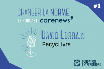 David Lorrain (RecycLivre) : « On peut être efficient économiquement tout en faisant attention à l’homme et la planète. » Crédit visuel : Carenews. 