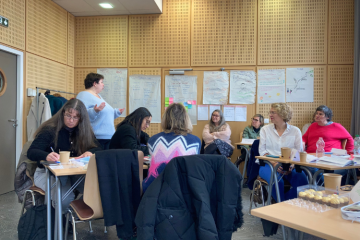 Les participants à la formation aux premiers secours en santé mentale. Crédit : Célia Szymczak, Carenews.