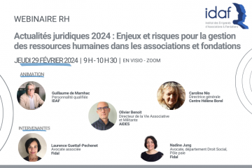 Webinaire RH - Actualités juridiques 2024 : Enjeux et risques