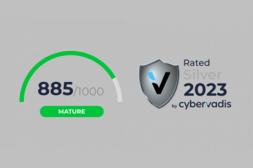 image avec logo Cybervadis et score de Devoteam: 885/1000