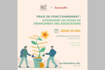 Invitation 23/05 - Conférence « Frais de fonctionnement : interroger le financement des associations »