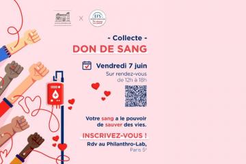 Donnez votre sang au Philanthro-Lab avec l'Établissement Français du Sang le vendredi 7 juin