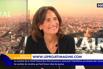 Frédérique Bedos, invitée de La Quotidienne sur SqoolTV
