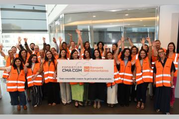 Collecte de la Banque Alimentaire des Bouches-du-Rhône : La Fondation CMA CGM renouvelle son soutien à l'association et mobilise 50 collaborateurs du Groupe pour participer à la collecte