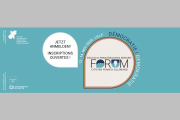 Inscriptions ouvertes pour le Forum citoyen franco-allemand pour la démocratie