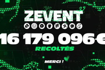 La neuvième édition du ZEvent s'est tenu du 5 au 8 septembre. Crédit : compte X officiel du ZEvent