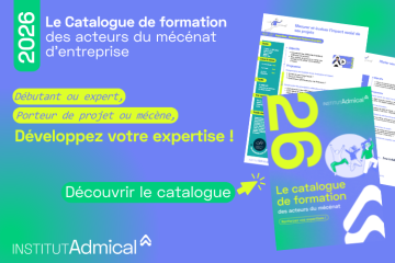 Former au mécénat d’entreprise pour transformer l’engagement : l’Institut Admical dévoile son nouveau catalogue de formations !