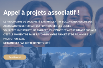 L’appel à projets associatifs 2026 Earth Talent