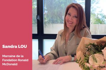 Interview de Sandra, marraine de la Fondation Ronald McDonald. Crédit : FRM