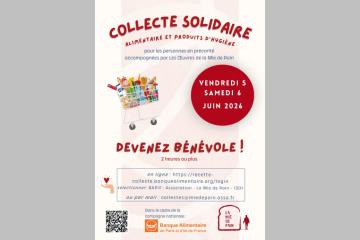 Collecte de printemps : rejoignez nos bénévoles les 5 et 6 juin !