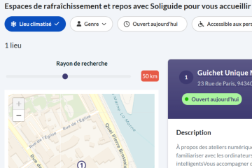 Face aux fortes chaleurs, Soliguide aide les personnes les plus vulnérables à trouver un refuge