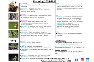 Programme de la saison 2026 2027