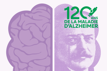 Affiche des 120 ans de la maladie d'Alzheimer