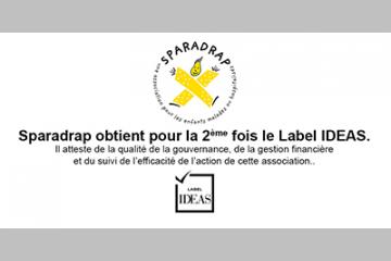 L’association SPARADRAP obtient pour la 2ème fois le Label IDEAS