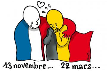 Pensées pour les victimes des attentats de Bruxelles