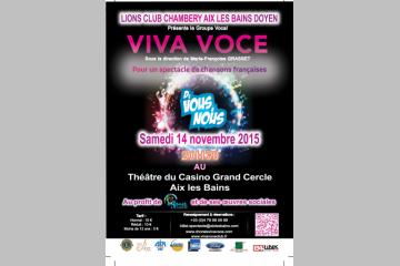 14 Novembre 2015 – Concert Viva Voce organisé par le LIONS Club Chambéry/Aix-les