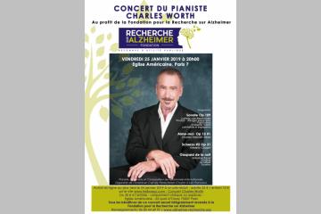 Concert exceptionnel de Charles Worth à Paris pour soutenir la recherche !
