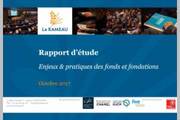 "Enjeux et pratiques des fondations" - Restitution  de l'étude CFF / Le Rameau