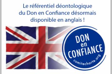 Le référentiel déontologique du Don en Confiance désormais disponible en anglais