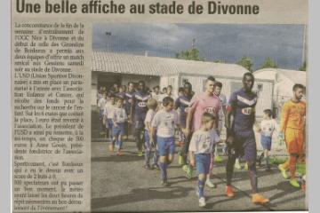 "Une belle affiche au stade de Divonne !"