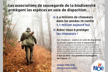 Noé réagit à la campagne des chasseurs, "premiers écologistes de France ?" 