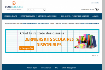 Dons Solidaires lance son catalogue en ligne