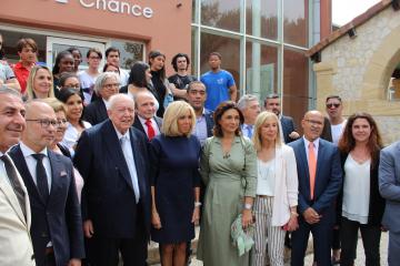 Brigitte MACRON à la rencontre des stagiaires et des équipes de l'E2C Marseille