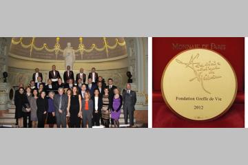 La Fondation Greffe de Vie a reçu la médaille d'Or 2012 de l'Académie Nationale de Médecine