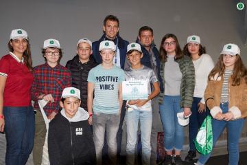 Des enfants soutenus par l'Association Du Sport et Plus au Rolex Masters Paris