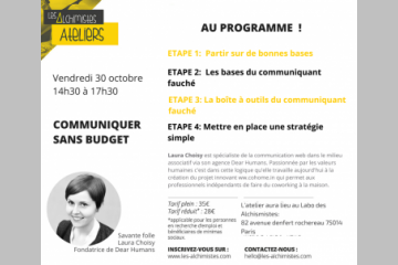 ATELIER DE FORMATION COMMUNIQUER SANS BUDGET