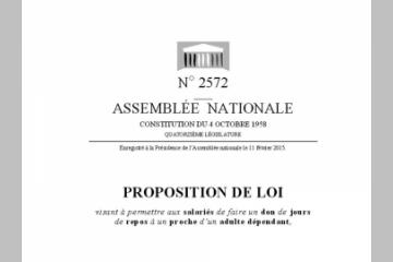 Un projet de loi pour permettre le don de jours de repos à un collègue aidant