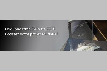 Étudiants, le prix solidaire et durable de la Fondation Deloitte 2016 est lancé