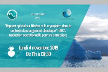 Invitation Webinaire "Rapport Océan et Cryosphère (GIEC)"