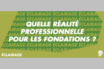 [ÉCLAIRAGE] Quelle réalité professionnelle pour le secteur des fondations ?