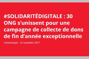 #SOLIDARITÉDIGITALE : 30 associations et fondations s’unissent pour une campagne