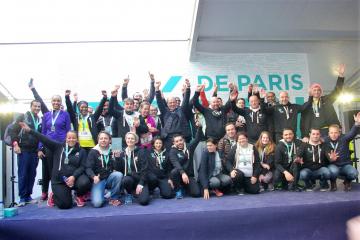 1000€ récoltés par les collaborateurs de Bridgestone lors de l'Ekiden de Paris