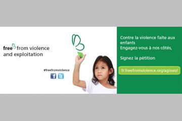 Contre la violence faite aux enfants, engagez vous à nos côtés !