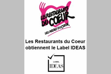 Les Restos du Cœur obtiennent le Label IDEAS 