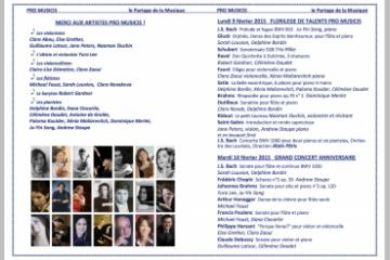 CONCERTS PRO MUSICIS AUX BERNARDINS
