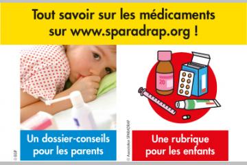 Tout savoir sur les médicaments sur www.sparadrap.org