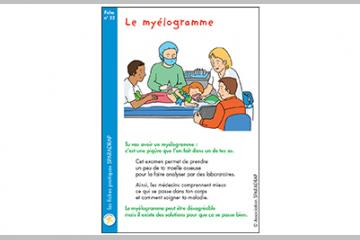 Une fiche pour expliquer le myélogramme  aux enfants et à leurs parents