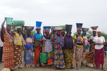 Forage d’un puits dans le village de Togcé au Burkina Faso