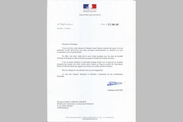 Soutien Ministère des sports