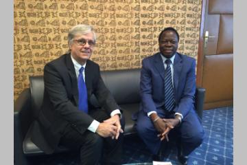 Partagence NSO reçue par l'ambassadeur du Burkina Faso à Paris