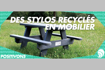 [POSITIVONS] Ubicuity™: du mobilier urbain fait avec des stylos recyclés