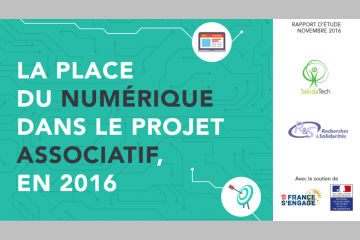 Publication de l'étude 'La place du numérique dans le projet associatif en 2016"