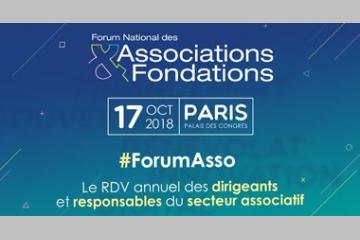 Venez nous rencontrer au Forum National des Associations et Fondations