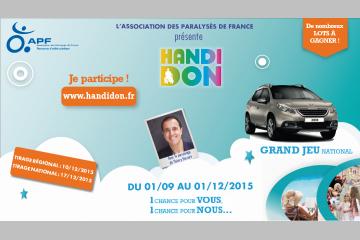 HandiDon 2015: Deuxième édition du grand jeu national solidaire de l'APF!