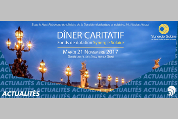 Solidarité : focus sur le dîner caritatif du Fonds de dotation Synergie Solaire