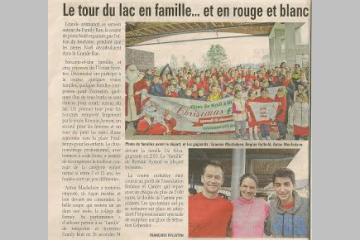 "Le tour du lac en famille... et en rouge et blanc"
